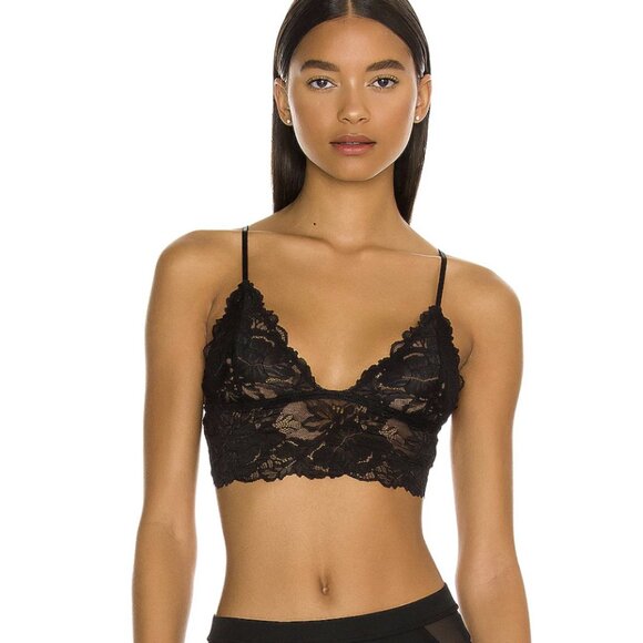 Free People Everyday Lace Longline 2 pack in Black Combo Size Medium - Picture 1 of 6